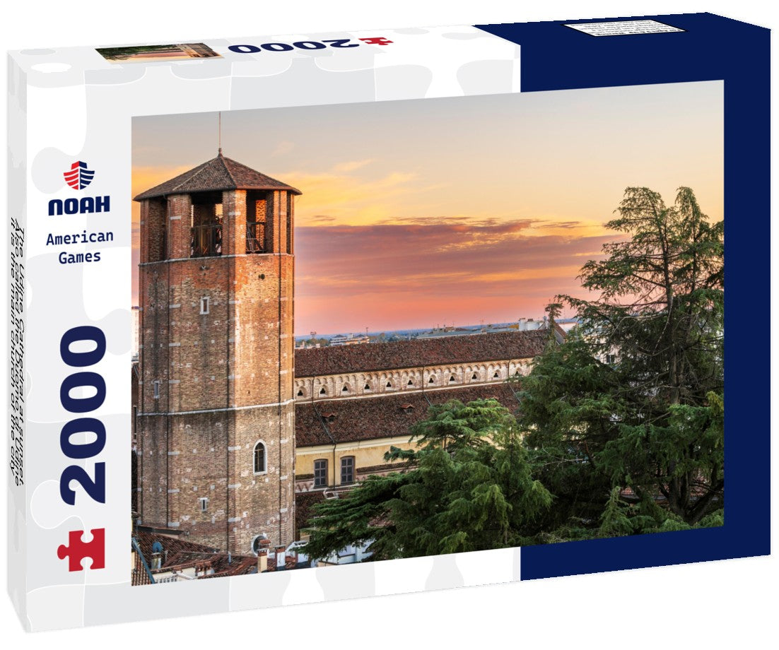 The Udine Cathedral at sunset. Also called the Duomo di Udine, it is the main church of the city 2000pc Puzzle