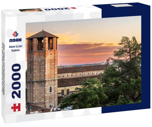 Noah Jigsaw Puzzle The Udine Cathedral at sunset. Also called the Duomo di Udine, it is the main church of the city 2000 pieces