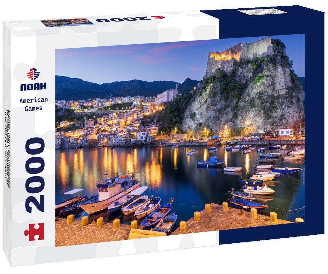 Scilla, Italy townscape in Reggio Calabria at the harbor at dawn 2000pc Puzzle