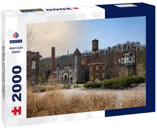 Noah Jigsaw Puzzle boutique, small batch distillery on the Bourbon Trail near Frankfort, Kentucky with unique castle-like main building 2000 pieces