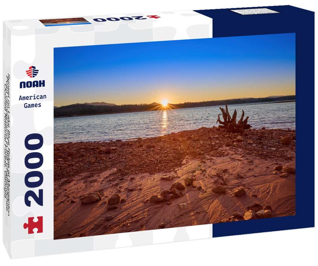 Sunset on Lake Blue Ridge at Morganton Point campground in the Chattahochee-Oconee National Forest, Georgia 2000pc Puzzle