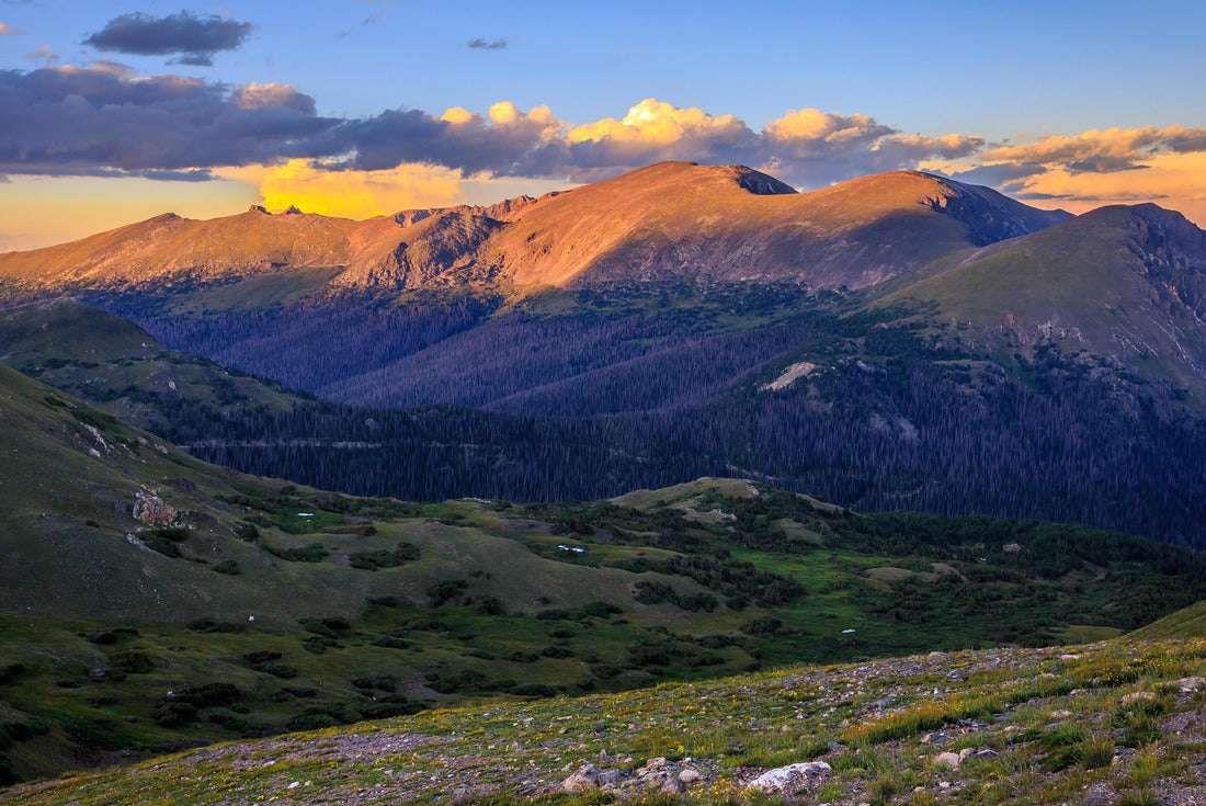 Mountain Sunset Views from the Trail Ridge Road, Rocky Mountain National Park, Colorado 2000pc Puzzle