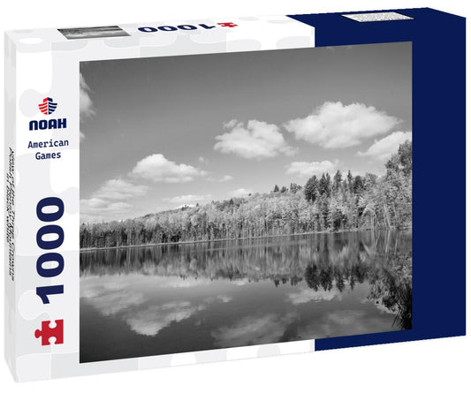 Noah Jigsaw Puzzle view of the Three Crowns, Polish Pieniny Mountains in black white 1000 pieces