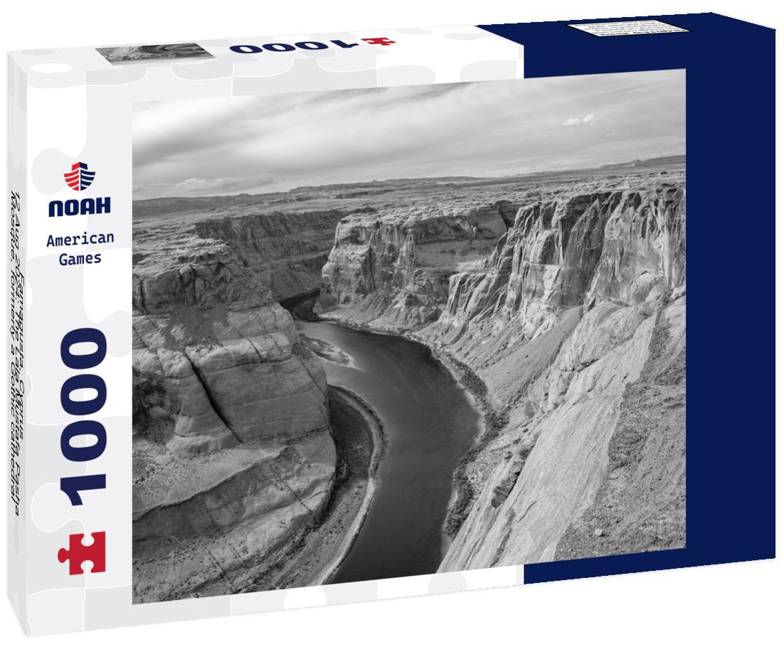 Noah Jigsaw Puzzle Famagusta, Cyprus - 12 Aug 2024: The Lala Mustafa Pasha Mosque, formerly a Gothic cathedral, showcases Cyprus's rich cultural history in black white 1000 pieces