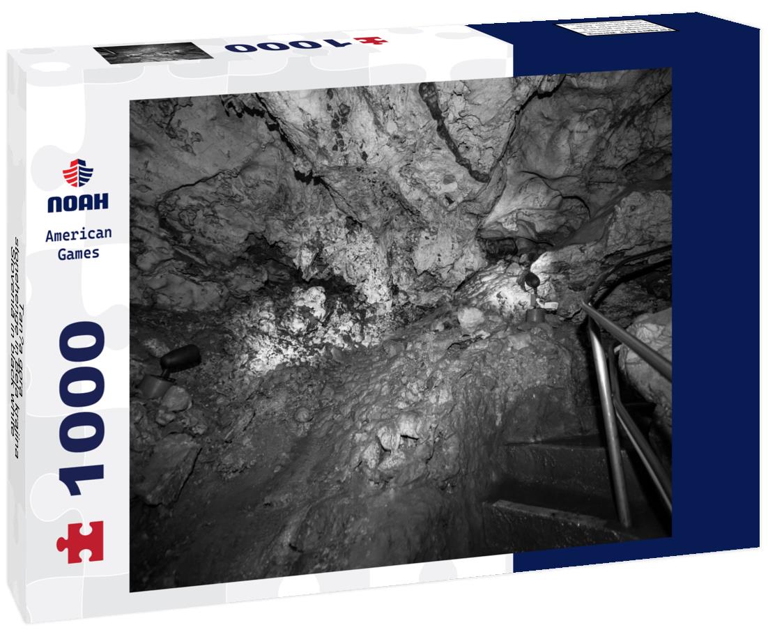 Noah Jigsaw Puzzle Tanca gora - stonehenge in Bela krajina, Slovenia in black white 1000 pieces