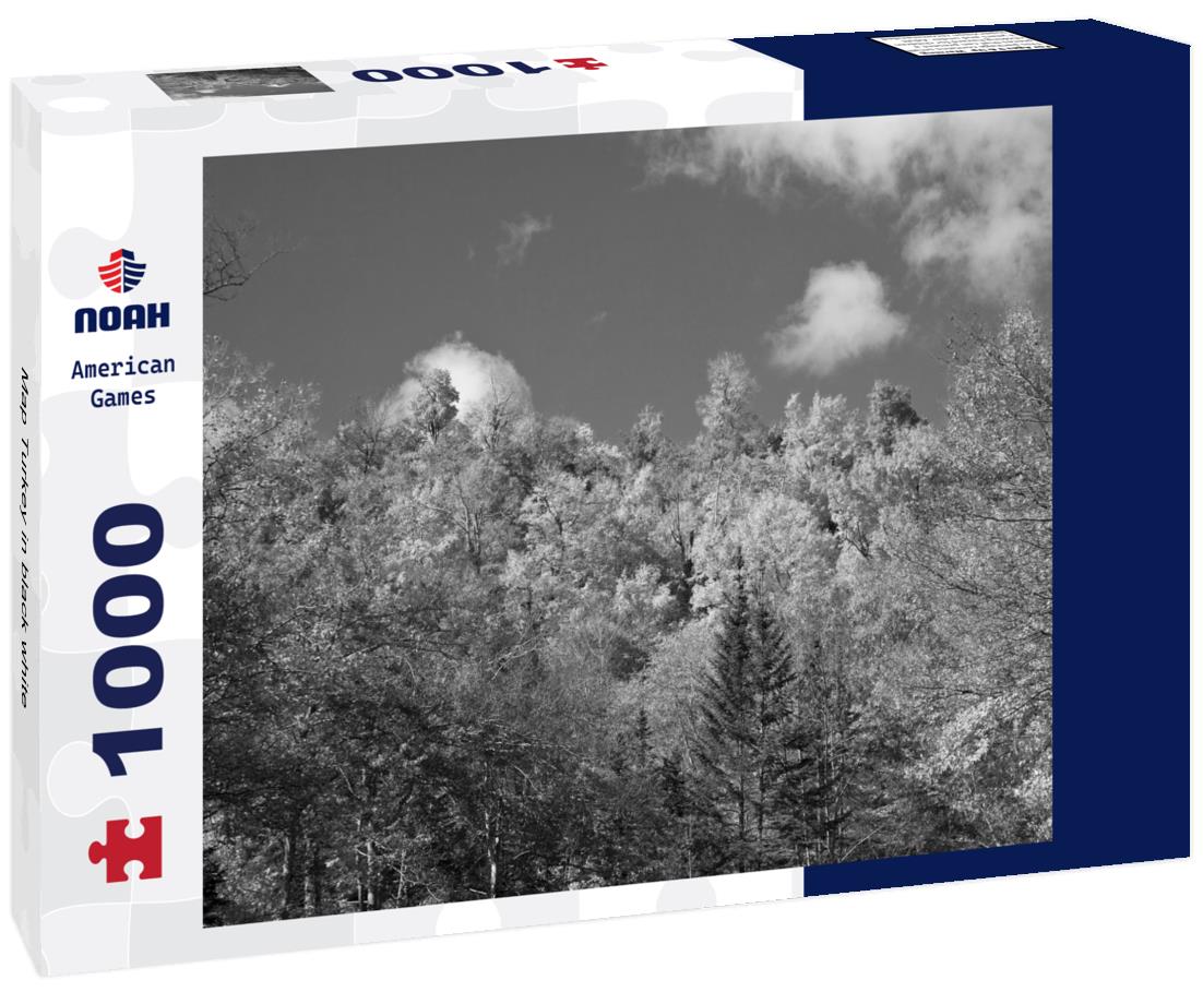 Noah Jigsaw Puzzle Map Turkey in black white 1000 pieces