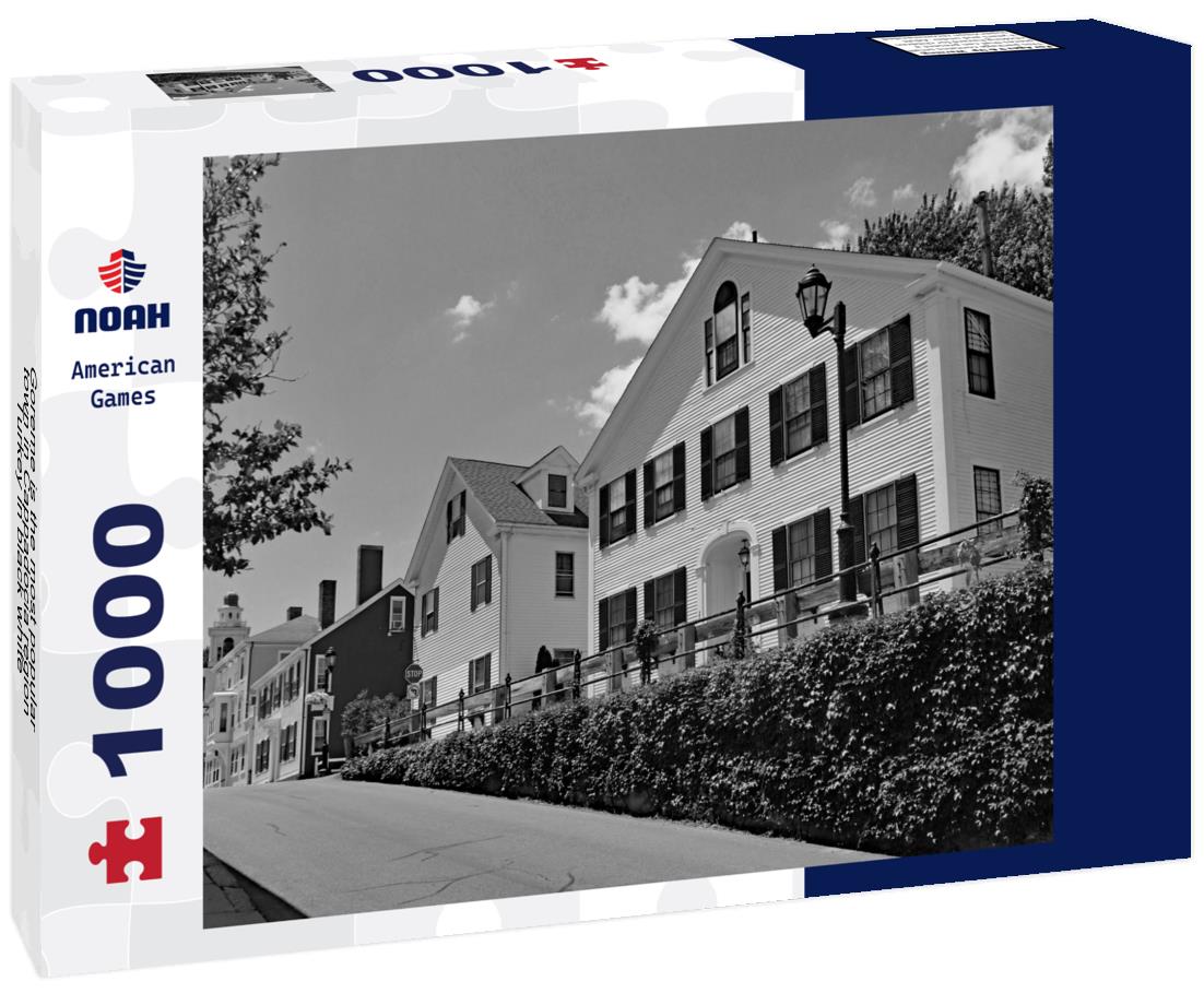 Noah Jigsaw Puzzle Goreme is the most popular town in Cappadocia region, Turkey in black white 1000 pieces