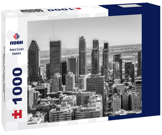Noah Jigsaw Puzzle Budapest, Hungary, Parliament, Danube in black white 1000 pieces