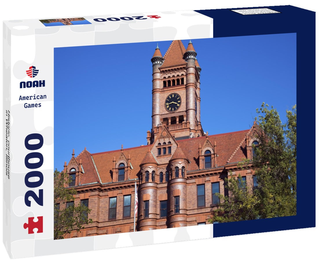Historic, courthouse in Wheaton, Illinois 2000pc Puzzle