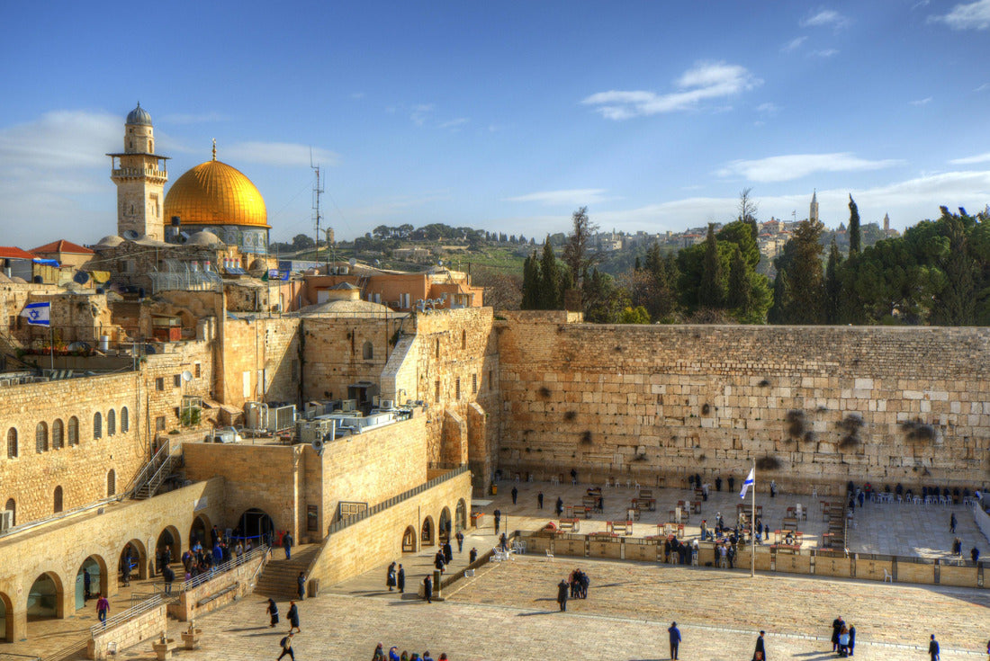 Western Wall and Dome of the Rock in the old city of Jerusalem, Israel 2000pc Puzzle