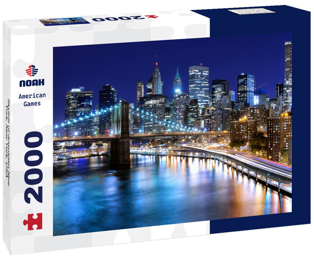 Skyline of downtown New York, New York, USA 2000pc Puzzle