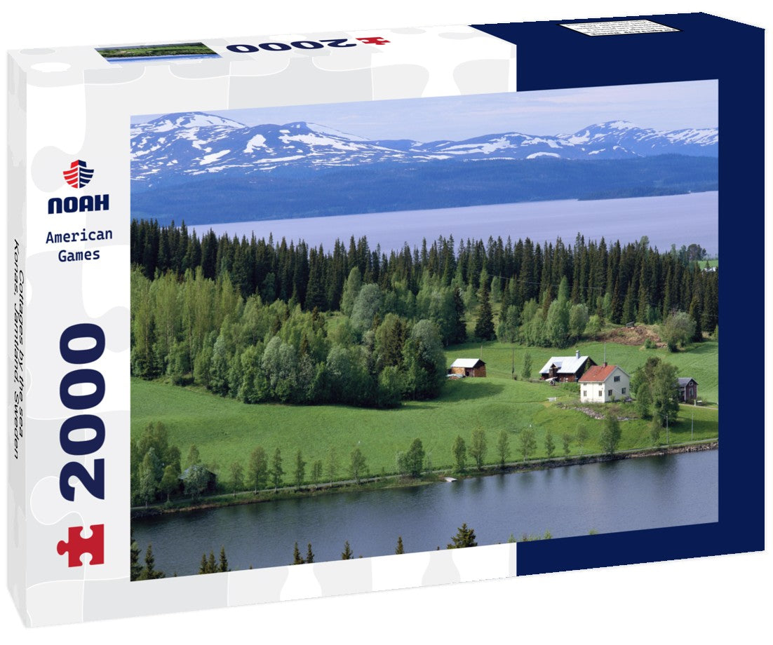 Cottages by the sea, Konas, Jamtland, Sweden 2000pc Puzzle