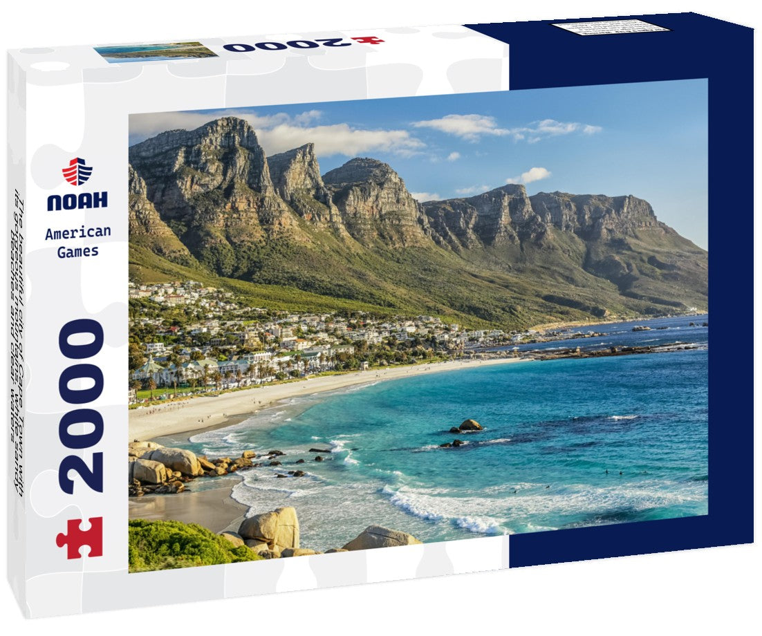 Noah Jigsaw Puzzle The beautiful city of Cape Town with its gorgeous mountains, white sandy beaches and clear waters 2000 pieces