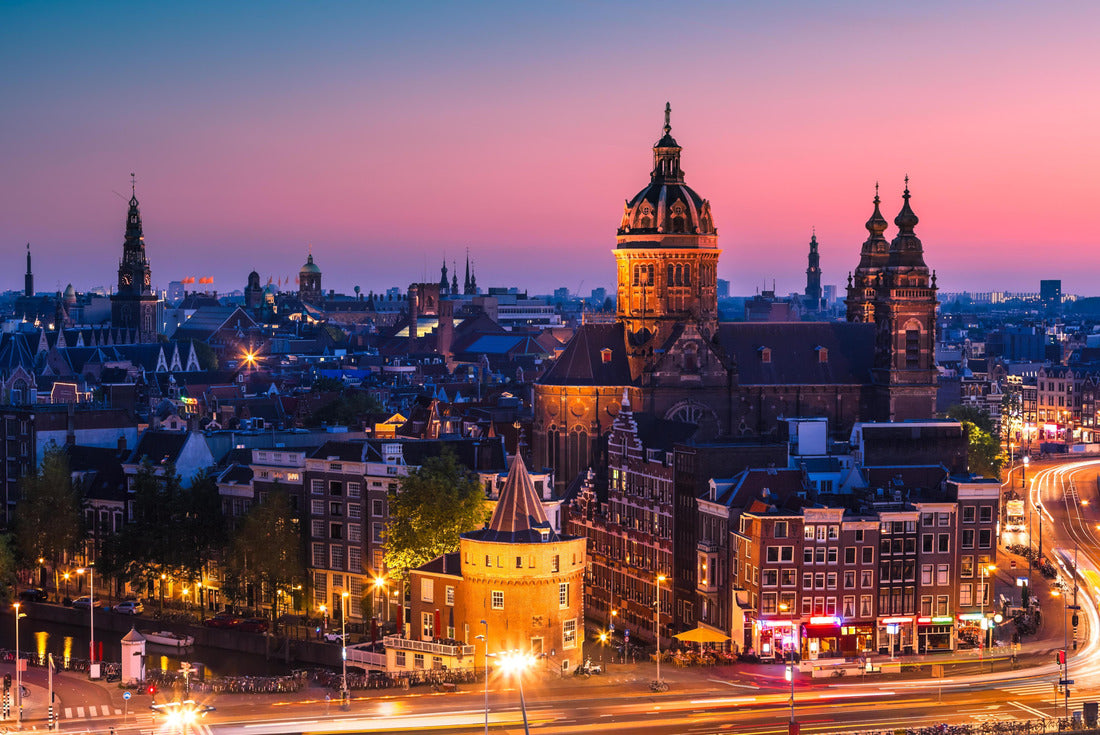 Amsterdam skyline just after sunset (Netherlands) 2000pc Puzzle