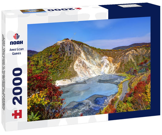 Noah Jigsaw Puzzle Lake Oyunuma in Noboribetsu, Hokkaido, Japan. The water is sulfurous, with surface temperatures reaching 50 degrees Celsius 2000 pieces