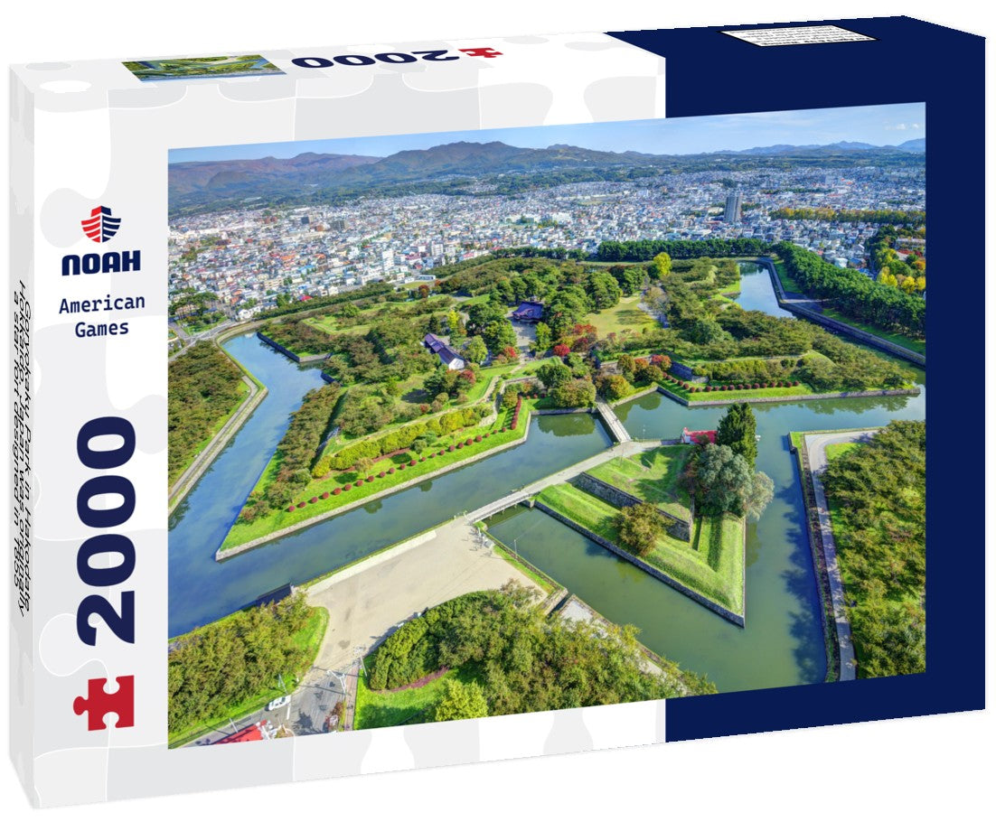 Goryokaku Park in Hakodate, Hokkaido, Japan was originally a star fort designed in 1855 2000pc Puzzle