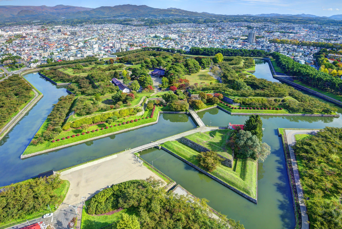 Goryokaku Park in Hakodate, Hokkaido, Japan was originally a star fort designed in 1855 2000pc Puzzle