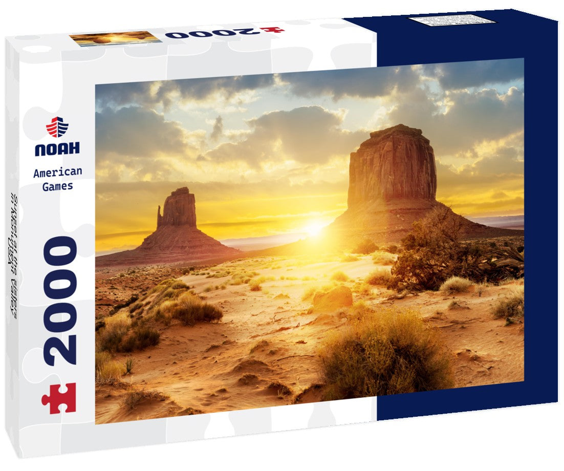 Sunset at the sisters in Monument Valley, USA 2000pc Puzzle
