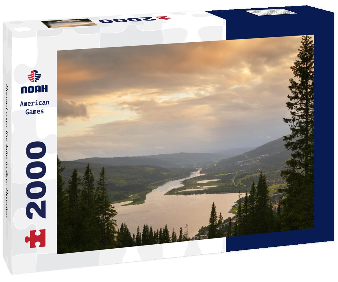 Noah Jigsaw Puzzle Sunset over the lake in Åre, Sweden 2000 pieces