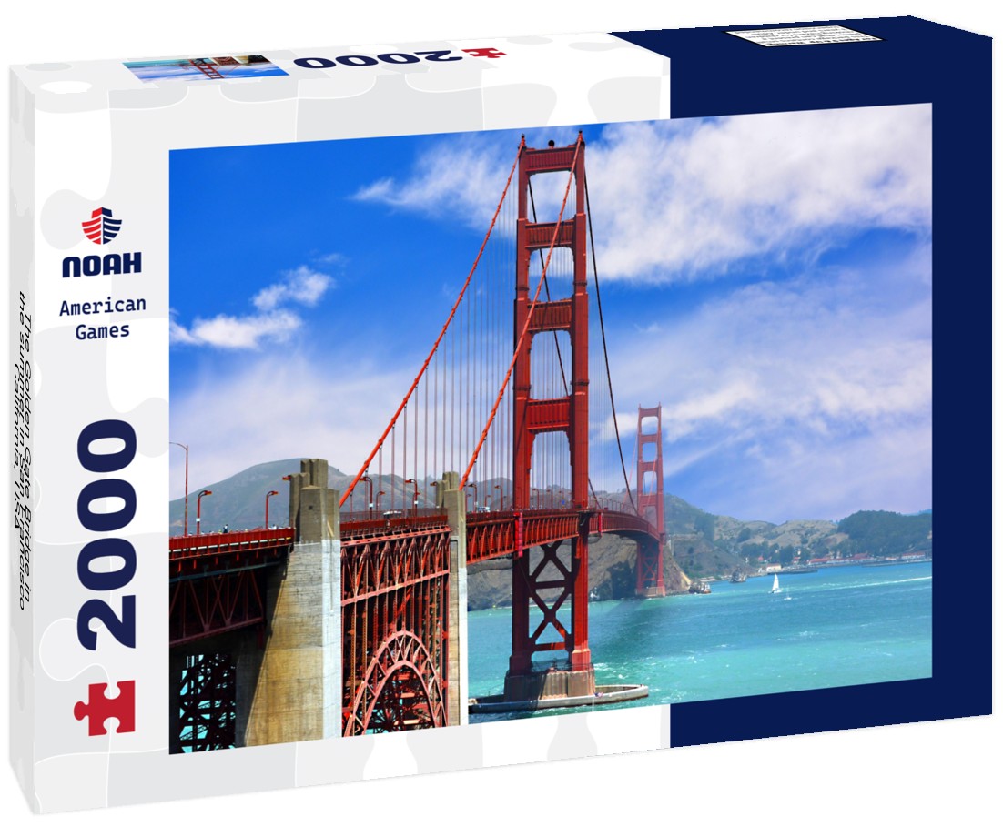 The Golden Gate Bridge in the summer in San Francisco, California, USA 2000pc Puzzle
