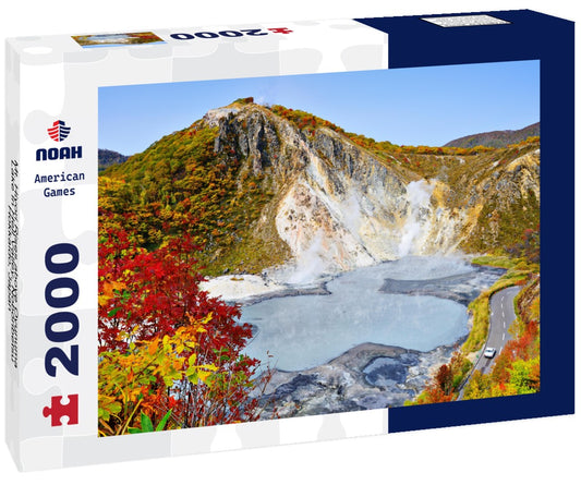 Noah Jigsaw Puzzle Mt. Hiyori Rises above Oyunuma Lake in Hell Valley, Noboribetsu, Hokkaido, Japan 2000 pieces