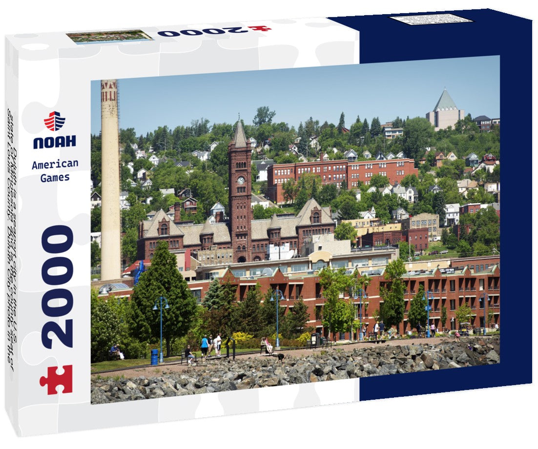 Duluth is a seaport city in the U.S. state of Minnesota and is the county seat of Saint Louis County. Duluth City photo in the summer 2000pc Puzzle