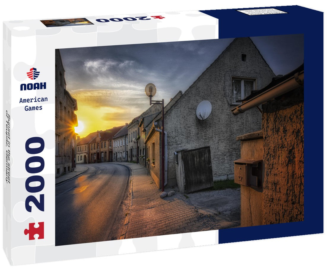 Sunset in the street of Teupitz, Germany 2000pc Puzzle