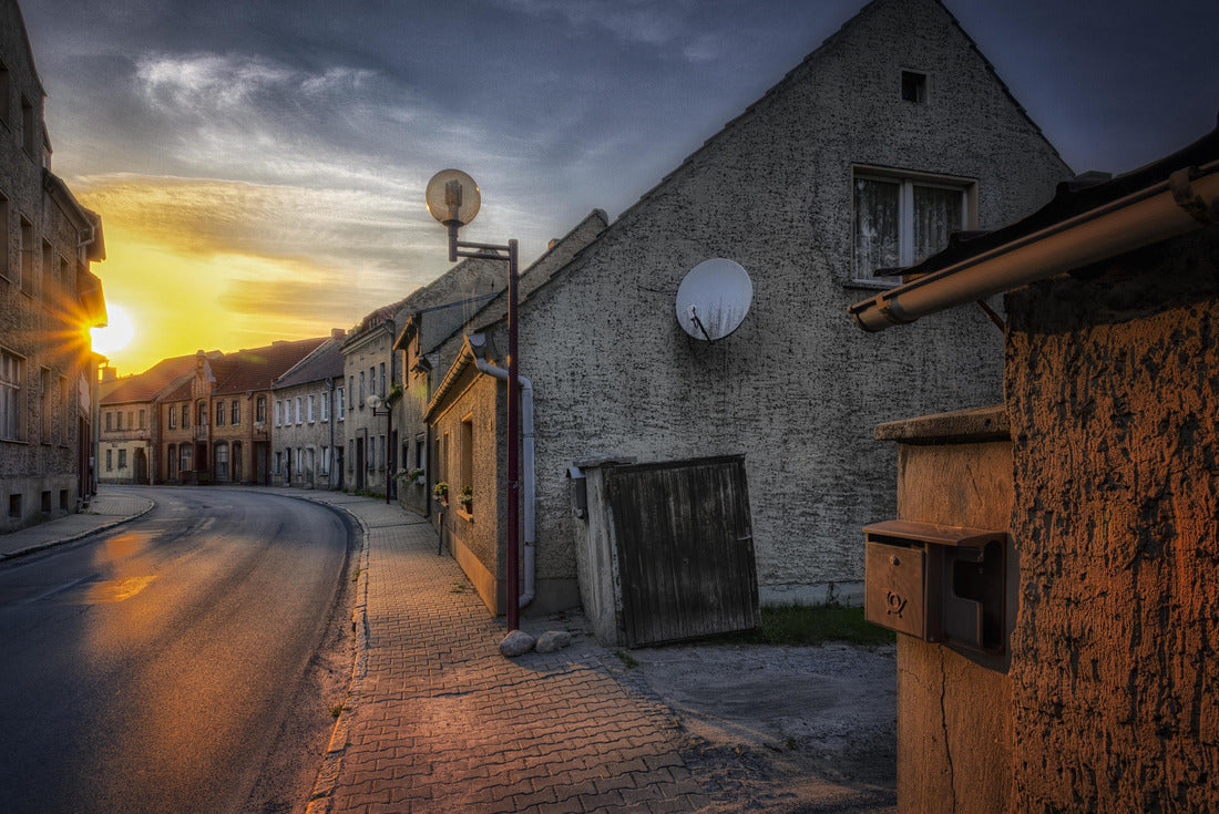 Sunset in the street of Teupitz, Germany 2000pc Puzzle