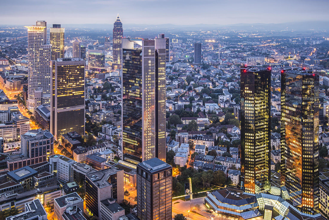 Cityscape of Frankfurt, Germany, the financial center of the country 2000pc Puzzle