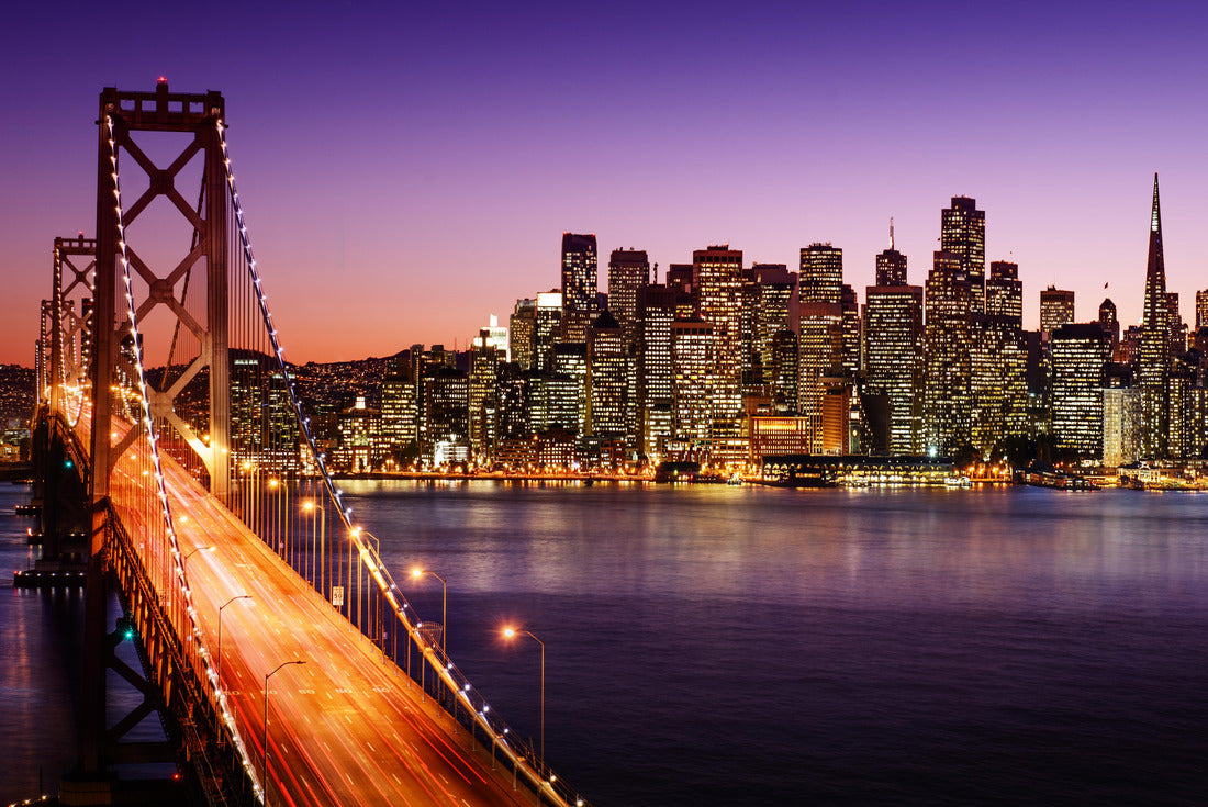 San Francisco skyline and Bay Bridge at sunset, California 2000pc Puzzle