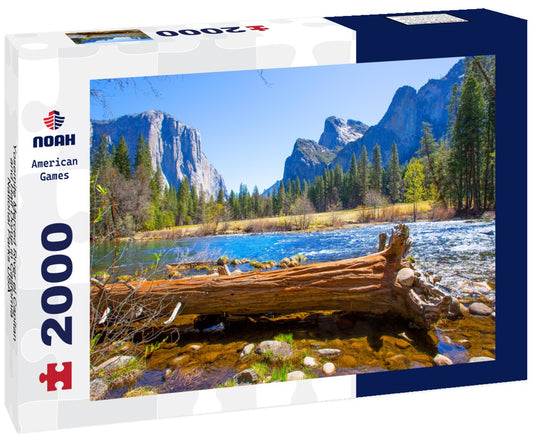 Noah Jigsaw Puzzle Yosemite Merced River el Capitan and Half Dome in California National Parks USA 2000 pieces