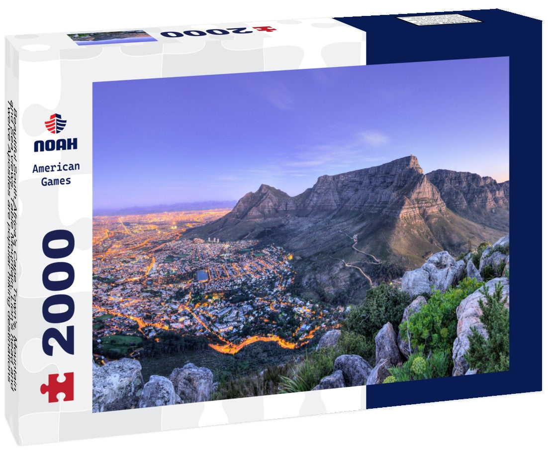 Beautiful South Africa's Cape Town's, Mountain and Sea views. Table Mountain, Lion's head and Twelve Apostles are popular hiking destinations for both locals and tourists all year round 2000pc Puzzle