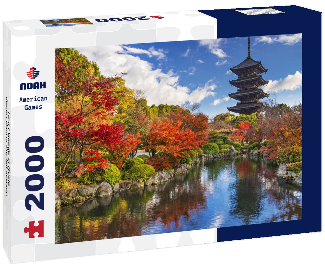To-ji Pagoda in Kyoto, Japan during the fall season 2000pc Puzzle