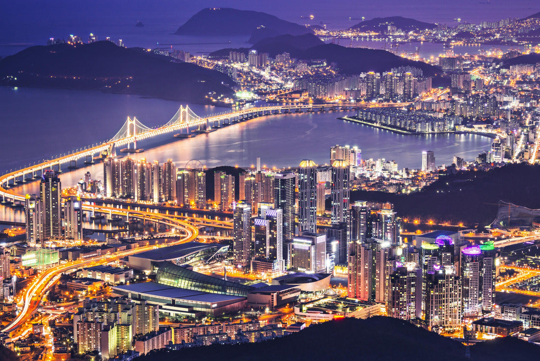 Busan, South Korea aerial view at night 2000pc Puzzle