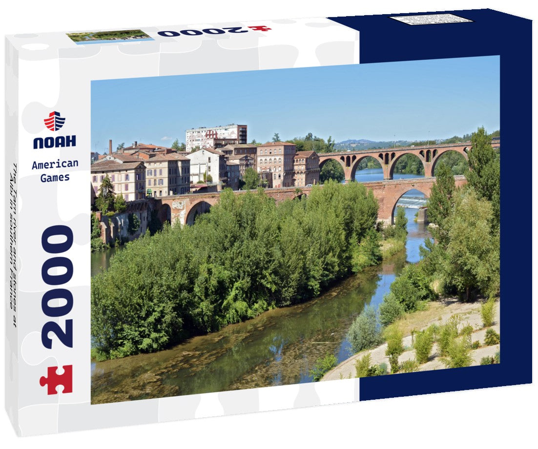 The Tarn river and stones at Albi in southern France 2000pc Puzzle