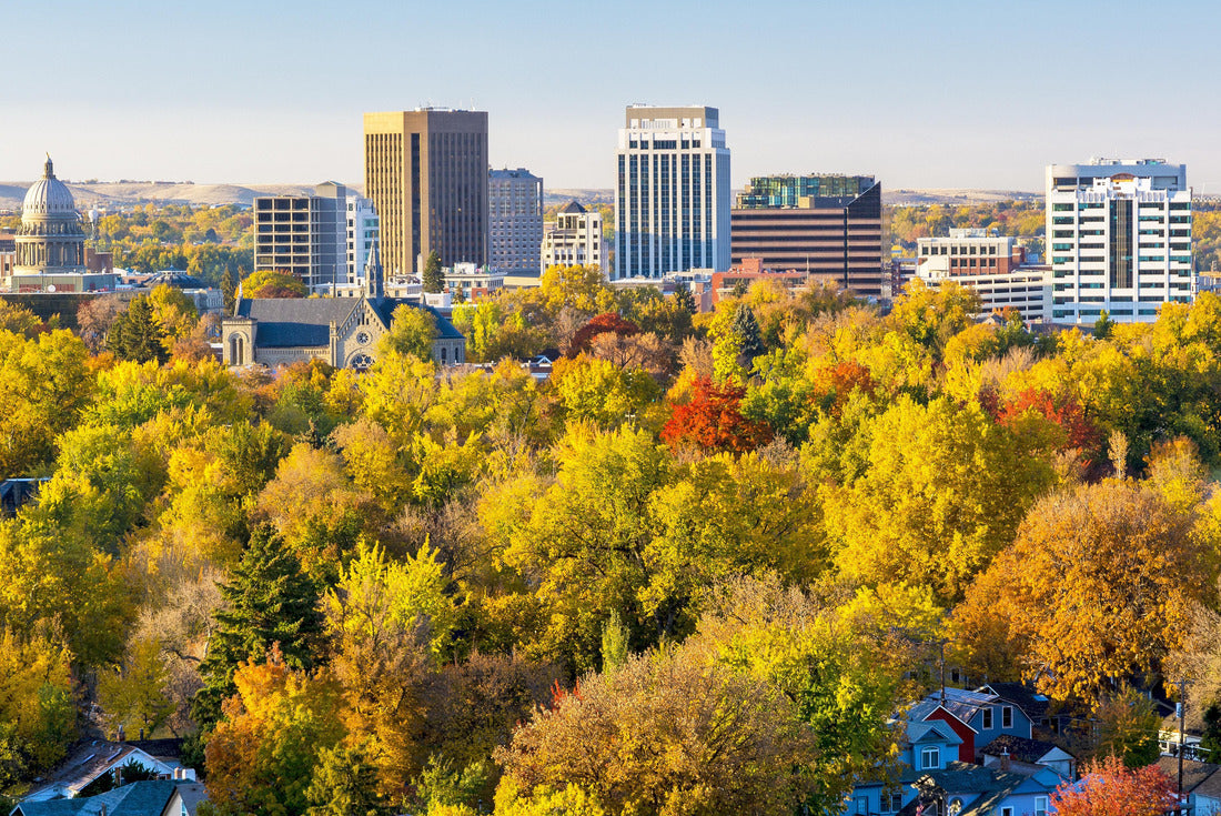 Unique view of Boise Idaho in autumn 2000pc Puzzle
