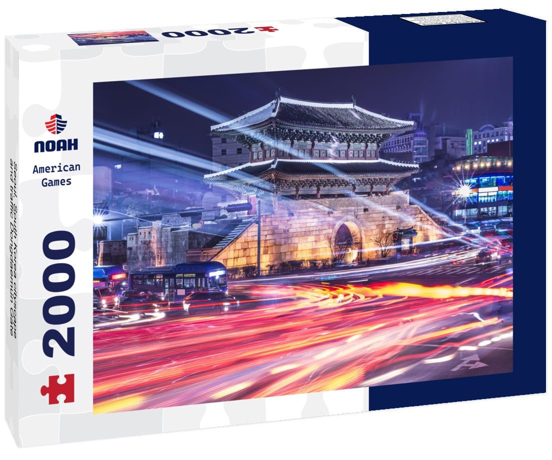Seoul, South Korea cityscape and traffic Dongdaemun Gate 2000pc Puzzle