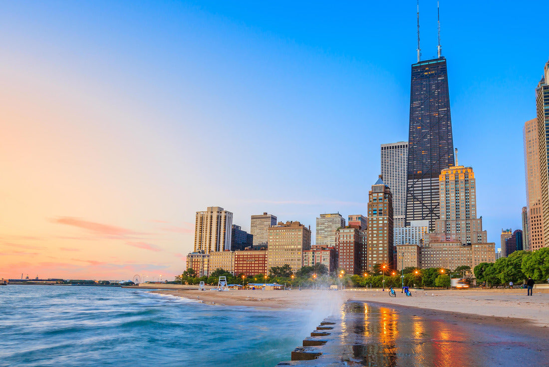 Chicago skyline as seen from North Avenue Beach 2000pc Puzzle