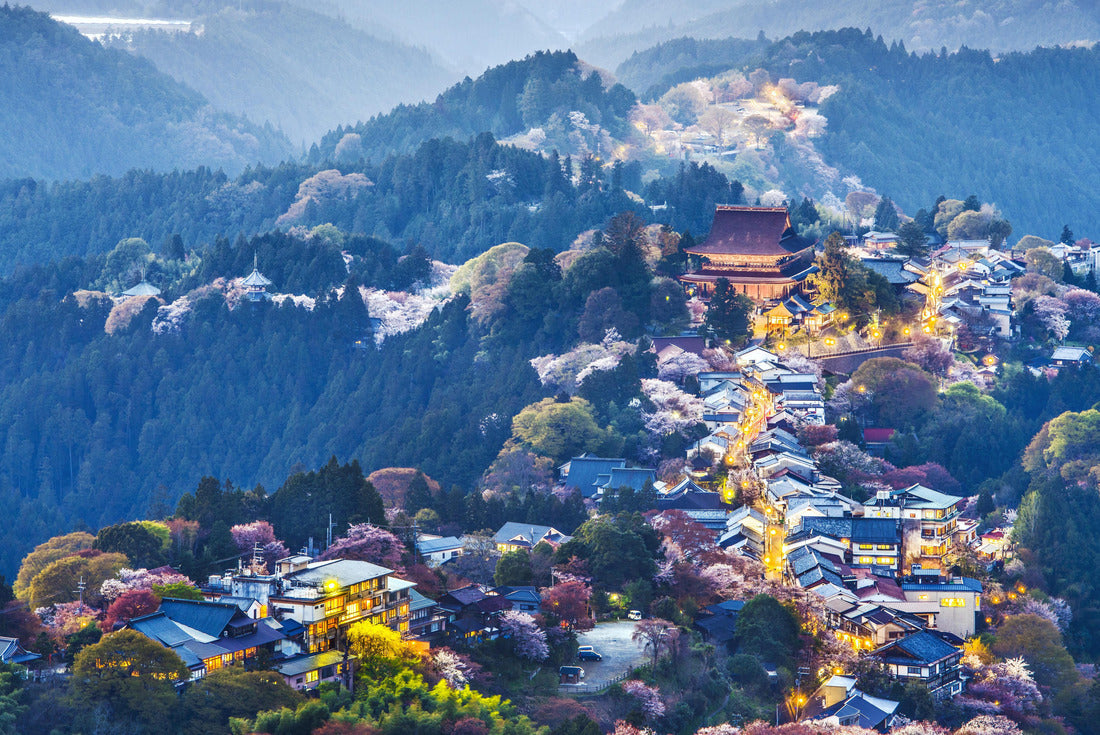 Noah Jigsaw Puzzle Yoshinoyama, Nara, Japan at twilight during the spring 2000 pieces