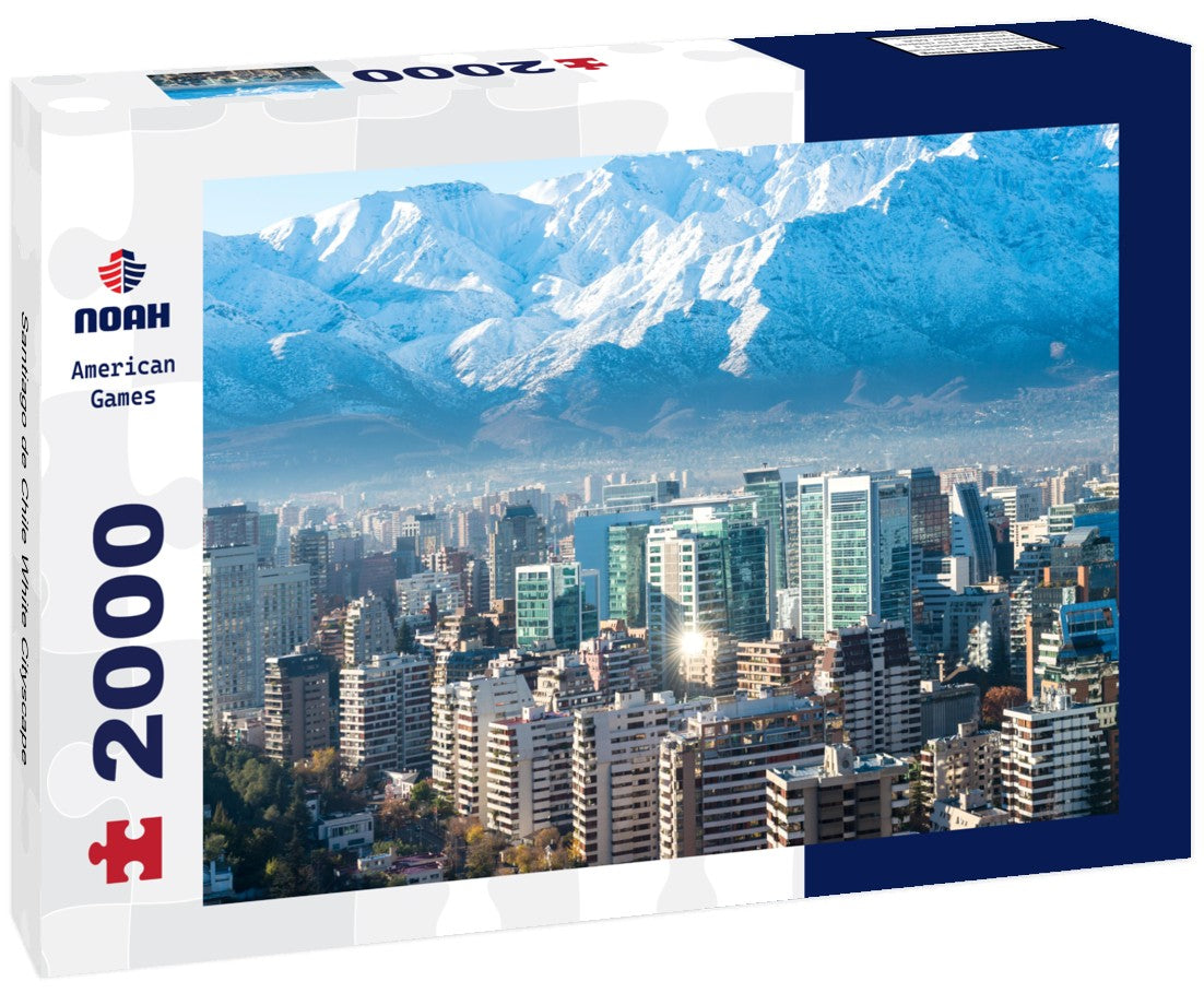 Santiago de Chile White Cityscape 2000pc Puzzle