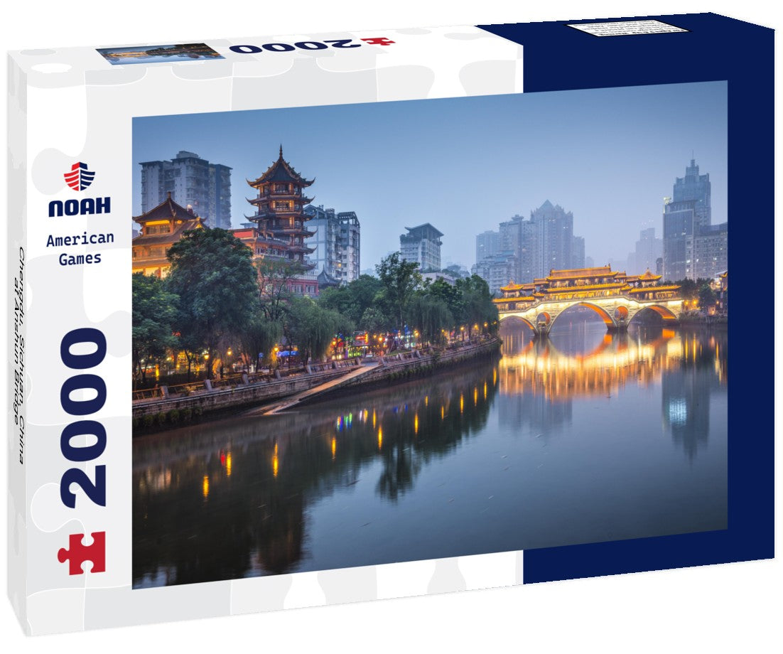 Noah Jigsaw Puzzle Chengdu, Sichuan, China at Anshun Bridge 2000 pieces