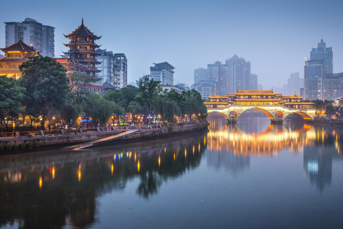 Chengdu, Sichuan, China at Anshun Bridge 2000pc Puzzle