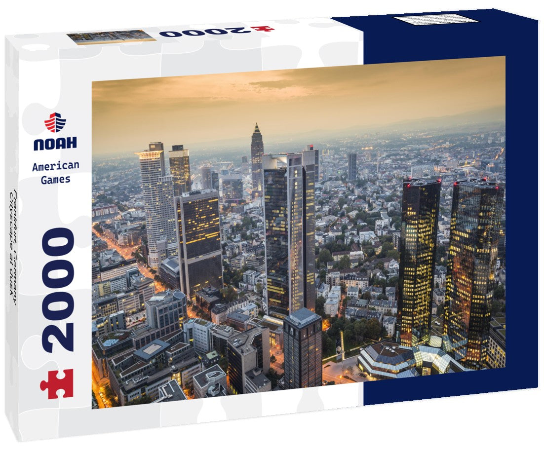 Frankfurt, Germany Cityscape at dusk 2000pc Puzzle