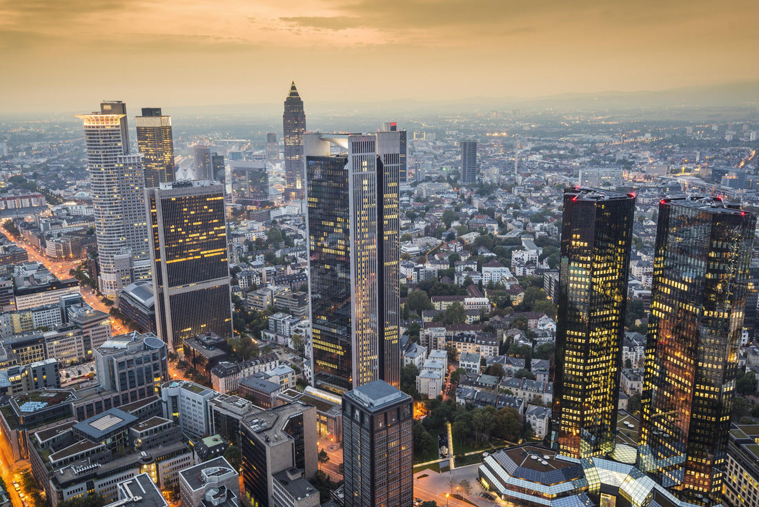 Frankfurt, Germany Cityscape at dusk 2000pc Puzzle