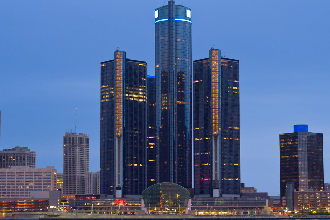 Skyline of Detroit, Michigan, USA 2000pc Puzzle