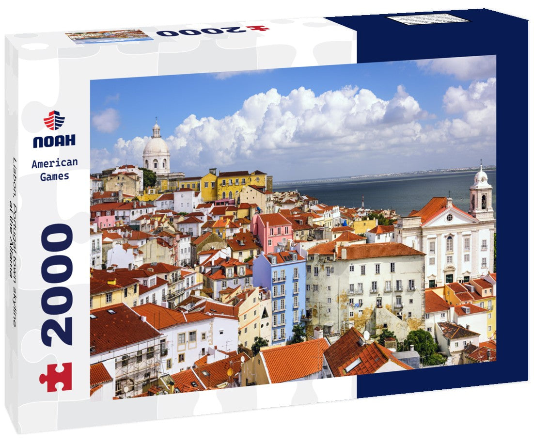 Lisbon, Portugal town skyline at the Alfama 2000pc Puzzle
