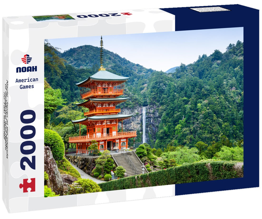 Nachi, Japan at the pagoda of Seigantoji and Nachi no Taki waterfall 2000pc Puzzle