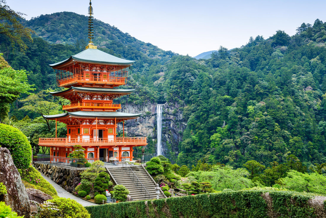 Nachi, Japan at the pagoda of Seigantoji and Nachi no Taki waterfall 2000pc Puzzle