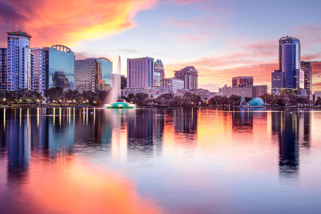 Orlando, Florida, USA downtown skyline from Eola Park 2000pc Puzzle