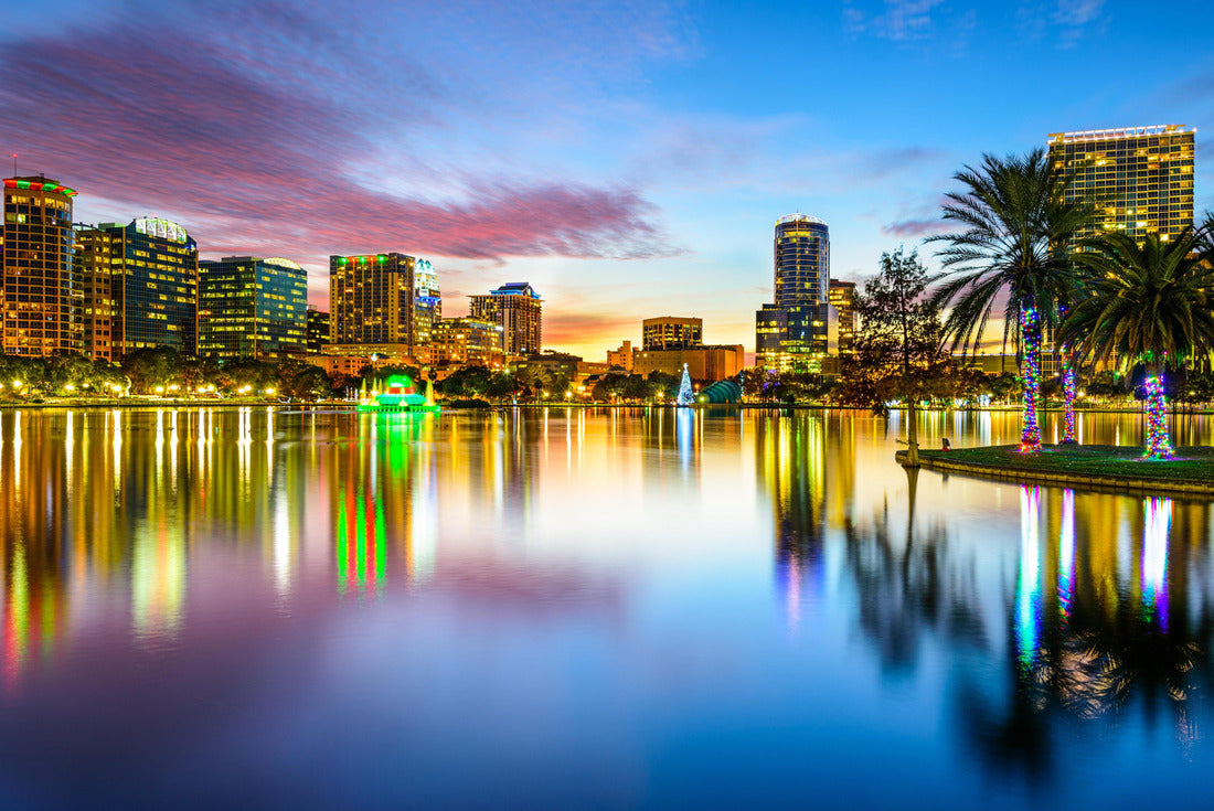 Orlando, Florida, USA Downtown skyline at Eola Lake 2000pc Puzzle